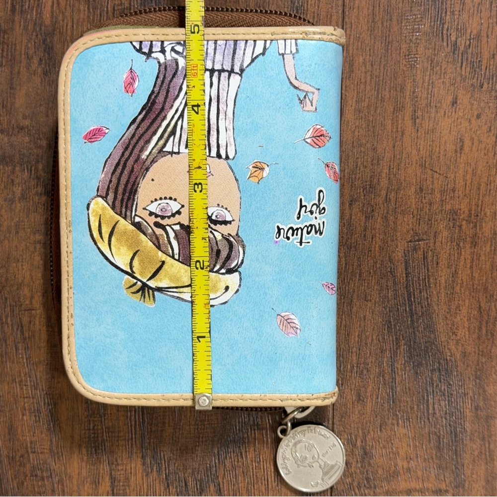 Jeffrey Fulvimari Nature Girl Bobbypin Wallet Zip/Snap - Picture 10 of 11